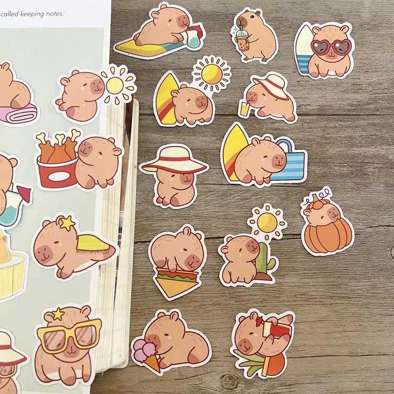 Capybara Life Sticker Pack | Vinyl Decals for Journals, Planners & Gifts
