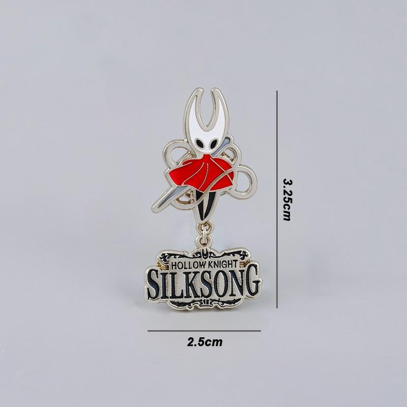 Hollow Knight Silksong Hornet Enamel Pin, Game Character Badge, Zinc Alloy Brooch