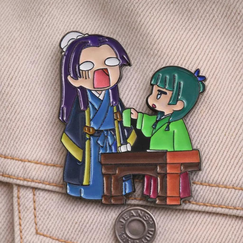 Maomao and Jinshi Enamel Pins, Anime Character Gift