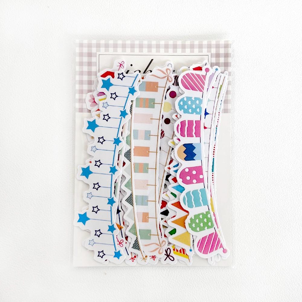 Festive Banner Stickers | Planner & Journal Essentials, Decorative Garland Borders