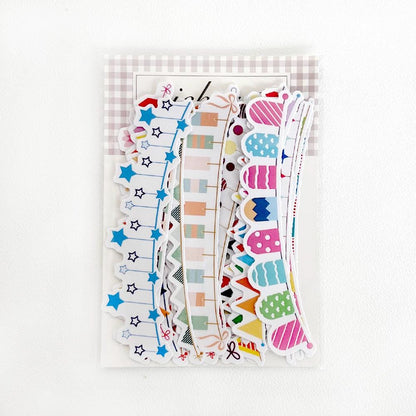 Festive Banner Stickers | Planner & Journal Essentials, Decorative Garland Borders