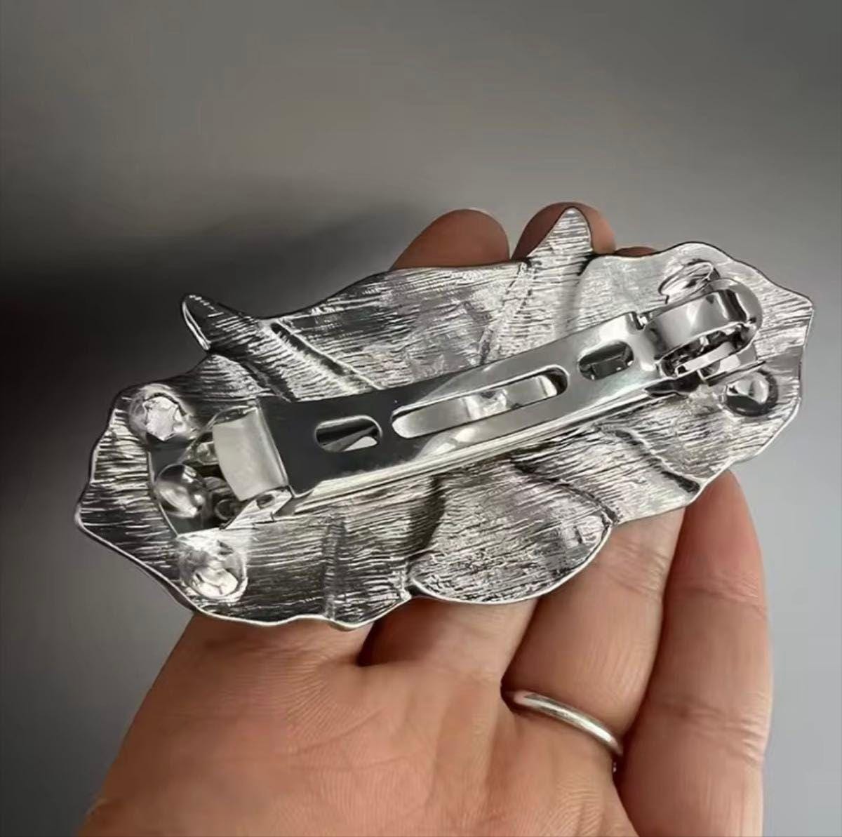 Fern Hair Clip Frieren Anime, Elegant Silver Hairpin Cosplay Prop, Fantasy Butterfly Headpiece