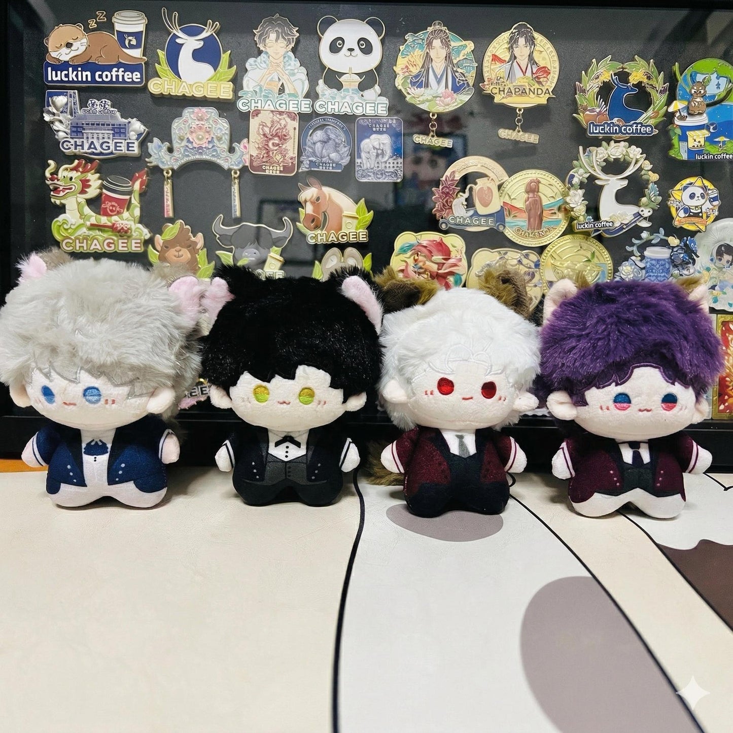 Love and Deepspace Plush Doll, Sylus Xavier Zayne Rafayel Stuffed Figures, Cute Anime Game Merch, Chibi Cotton Doll for Fans