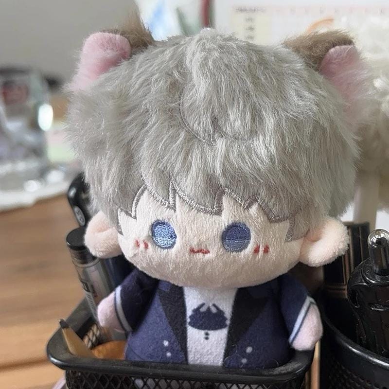 Love and Deepspace Plush Doll, Sylus Xavier Zayne Rafayel Stuffed Figures, Cute Anime Game Merch, Chibi Cotton Doll for Fans