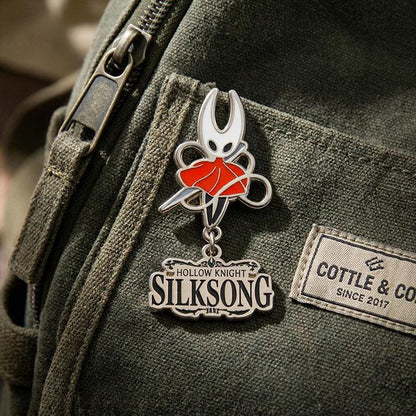 Hollow Knight Silksong Hornet Enamel Pin, Game Character Badge, Zinc Alloy Brooch