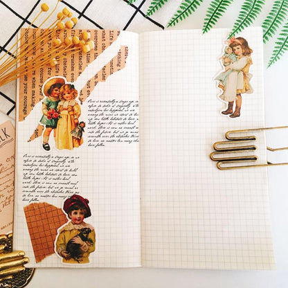 Angel Baby Stickers, Vintage Victorian Ephemera, Junk Journal Stickers, Scrapbook Decals