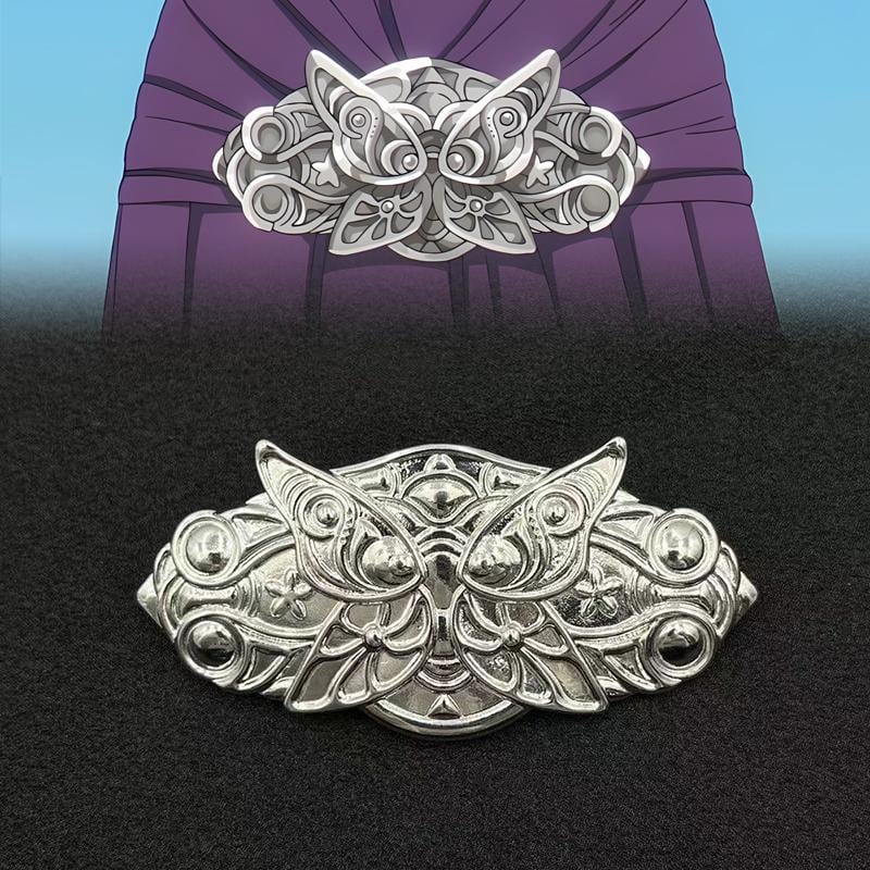Fern Hair Clip Frieren Anime, Elegant Silver Hairpin Cosplay Prop, Fantasy Butterfly Headpiece