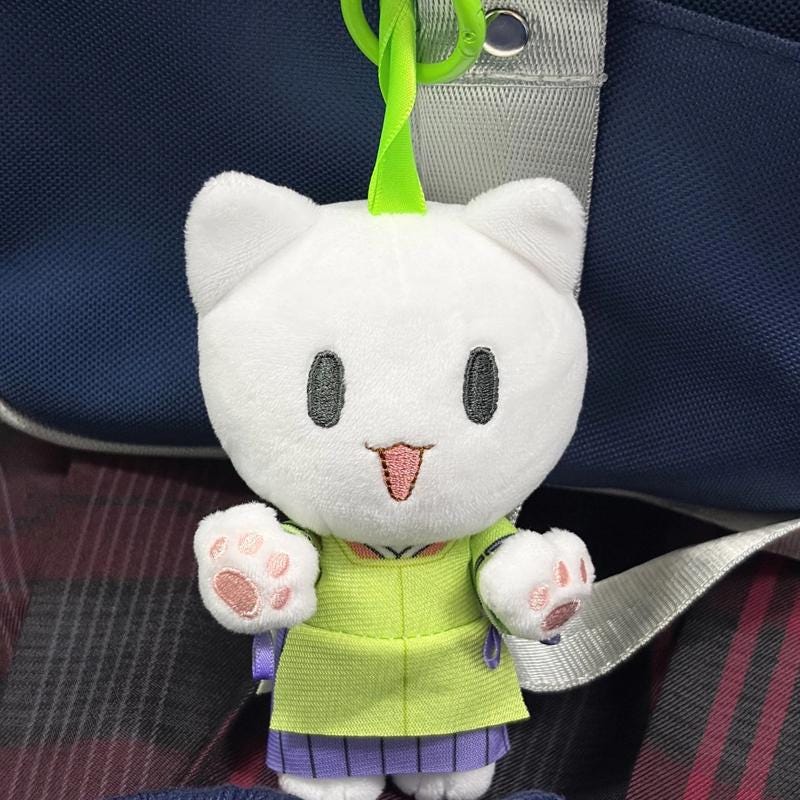 Tomoe Cat Plush Charm, Kamisama Kiss Anime Doll Keychain, Nanami Cosplay Accessory