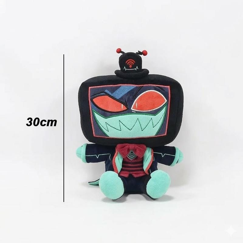 Hazbin Hotel Niffty and Vox Plush Dolls, Demon Cartoon Stuffed Toy Set