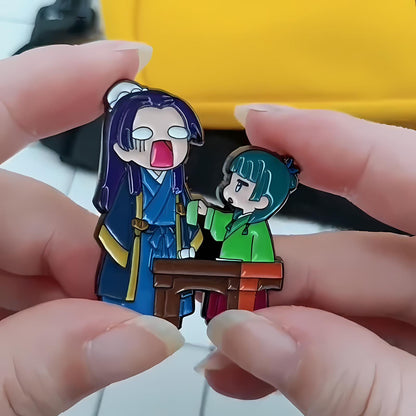 Maomao and Jinshi Enamel Pins, Anime Character Gift