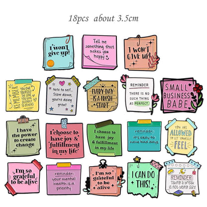 Motivational Self Care Stickers, Positive Affirmation Inspirational Sticker Pack for Journals, Laptops, Planners, Kindle