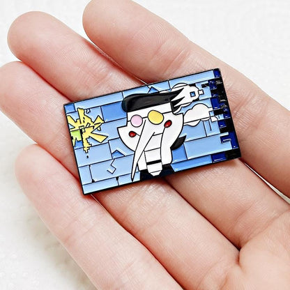 Spamton Fan Badge | Deltarune Inspired Pin | Indie Game Character Collectible