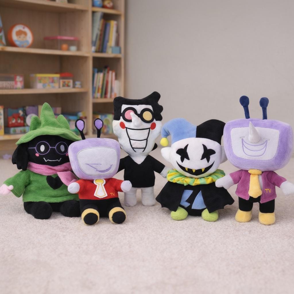 Deltarune Character Plush Toy – Tenna, Ralsei, Jevil & Spamton  Collectible Gamer Gifts