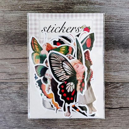 Butterfly Stickers, Vintage Nature Journaling & Scrapbook Decals