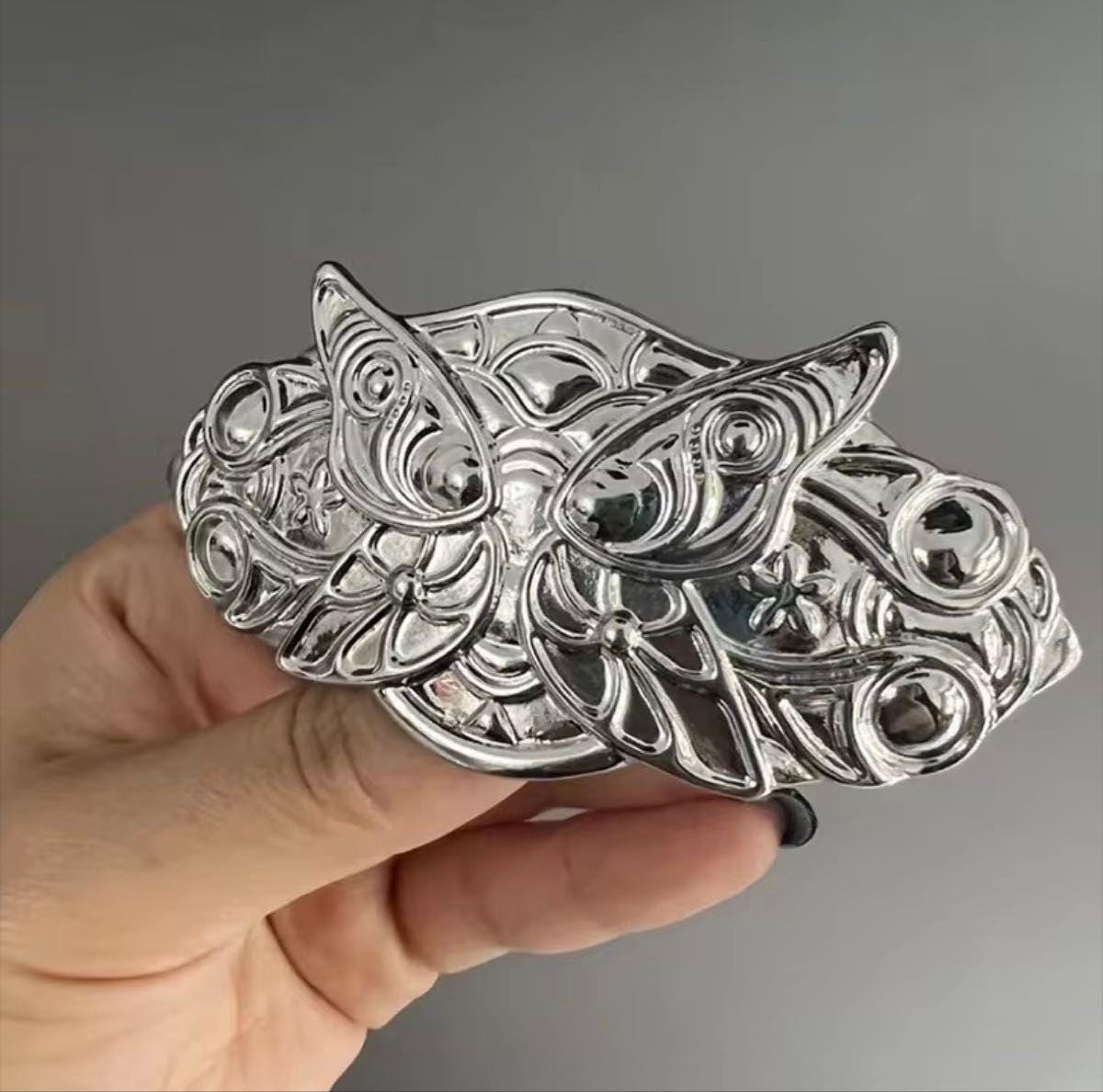 Fern Hair Clip Frieren Anime, Elegant Silver Hairpin Cosplay Prop, Fantasy Butterfly Headpiece