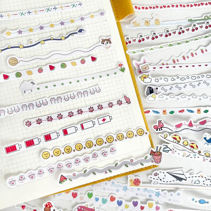Festive Banner Stickers | Planner & Journal Essentials, Decorative Garland Borders