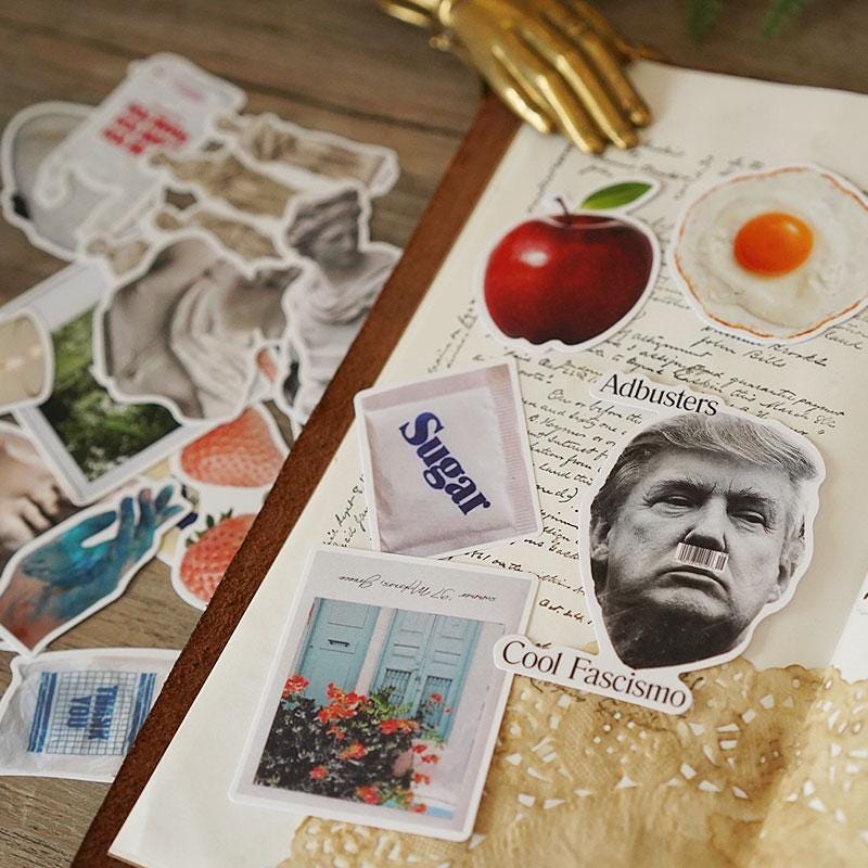 Greek Sculpture Stickers Pack - Statue Head Bust Ephemera Journal Collage Elements Y2K