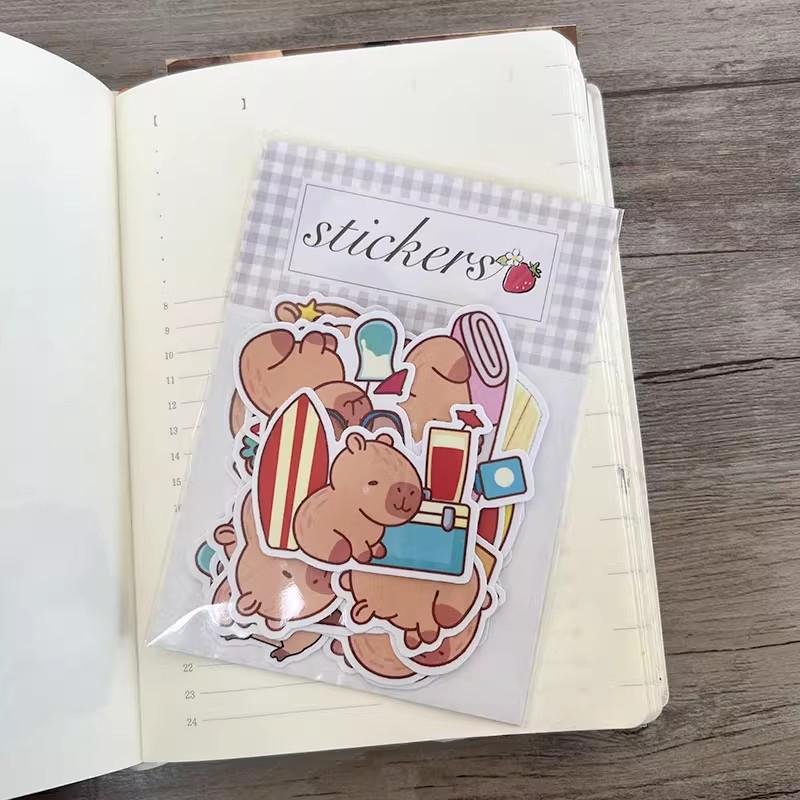 Capybara Life Sticker Pack | Vinyl Decals for Journals, Planners & Gifts