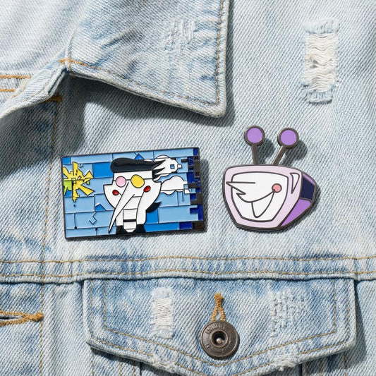 Spamton Fan Badge | Deltarune Inspired Pin | Indie Game Character Collectible