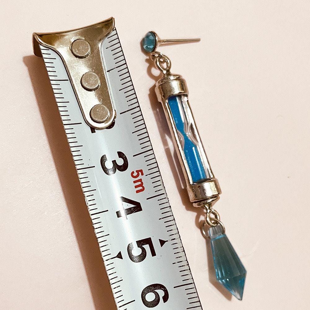 Vanitas Inspired Dangle Earrings, Anime Crystal Earrings, Cosplay Jewelry Gift
